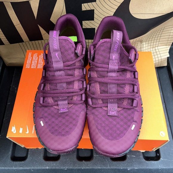 NEW Nike Free Metcon 5 'Bordeaux' Purple Black DV3950-601 Women CrossFit - Picture 2 of 6